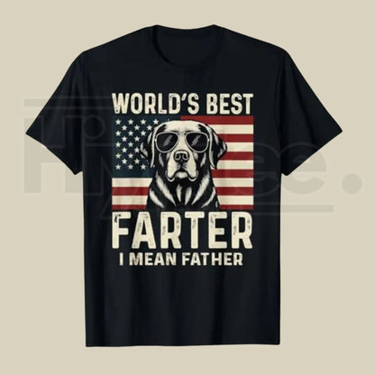 Retro Chihuahua Dad World's Best Farter T-Shirt – Funny Father's Day Dog Mom Gift