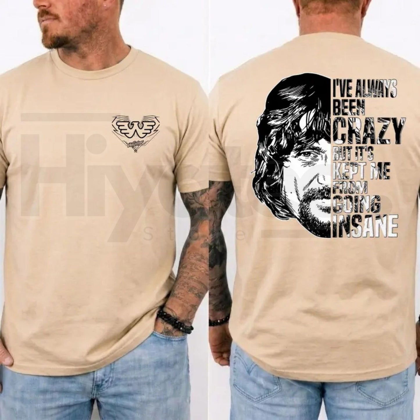 Waylon Jennings I've Always Been Crazy T-Shirt – Vintage Outlaw Country Tee