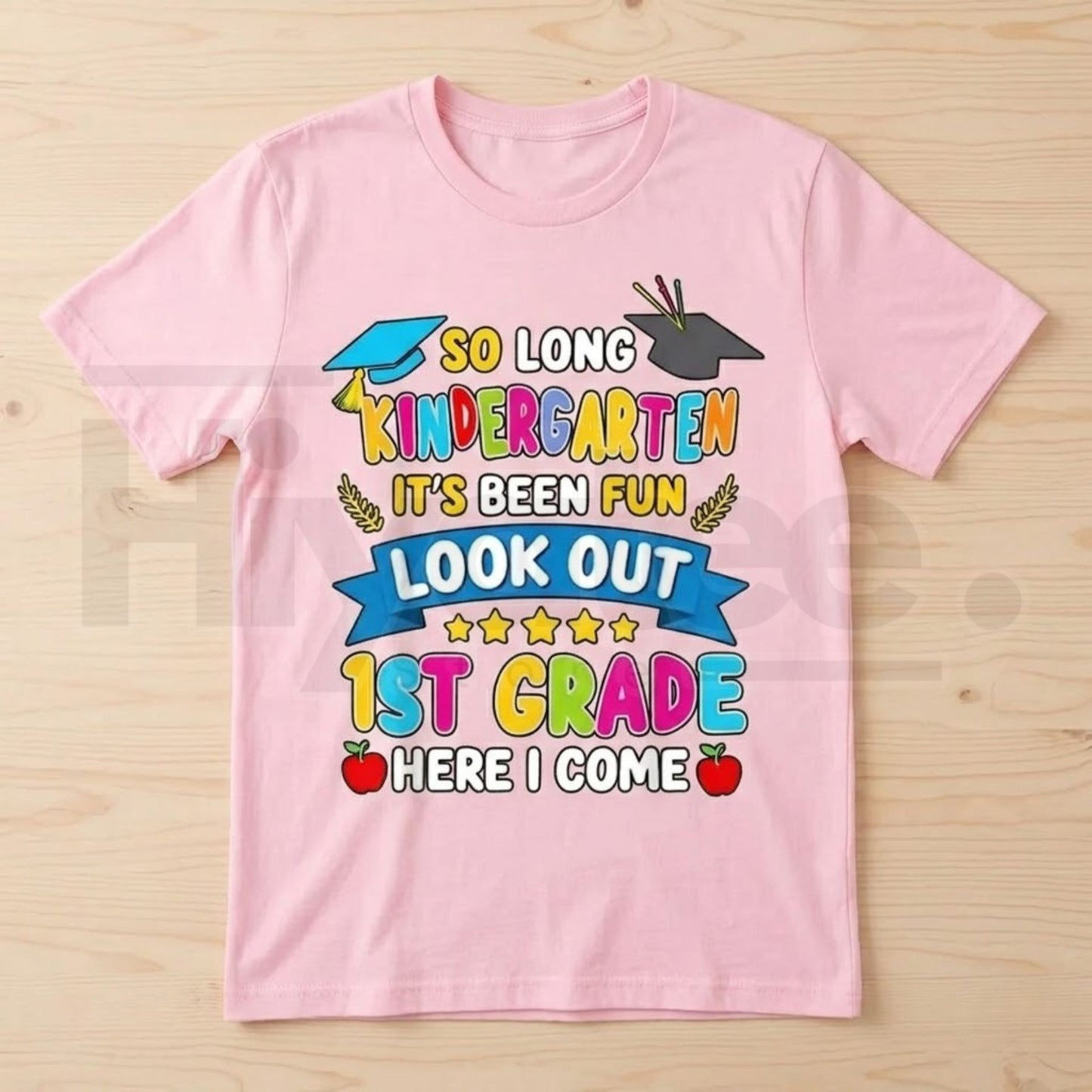 Kindergarten Graduation Shirt "Look Out 1st Grade Here I Come" Kids Graduation T-Shirt | Last Day of School Tee