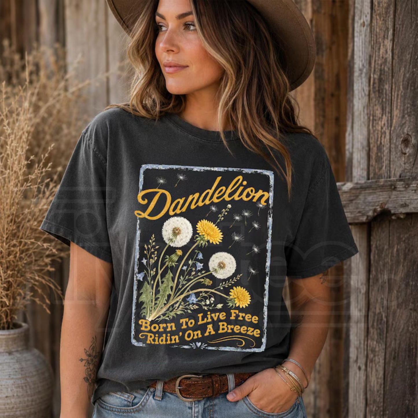 Comfort Colors Dandelion Shirt Country Music Graphic Tee Dandelion Lover Gift