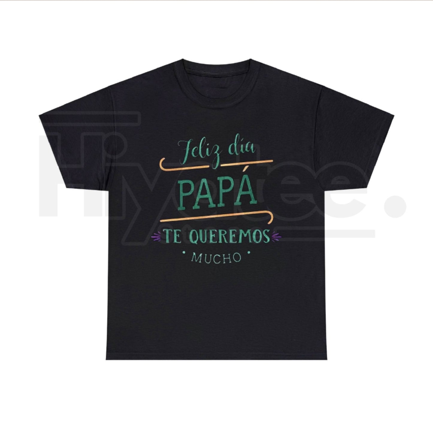 Home Break Feliz Día Papá T-Shirt – Men’s Black Cotton Spanish Father's Day Tee