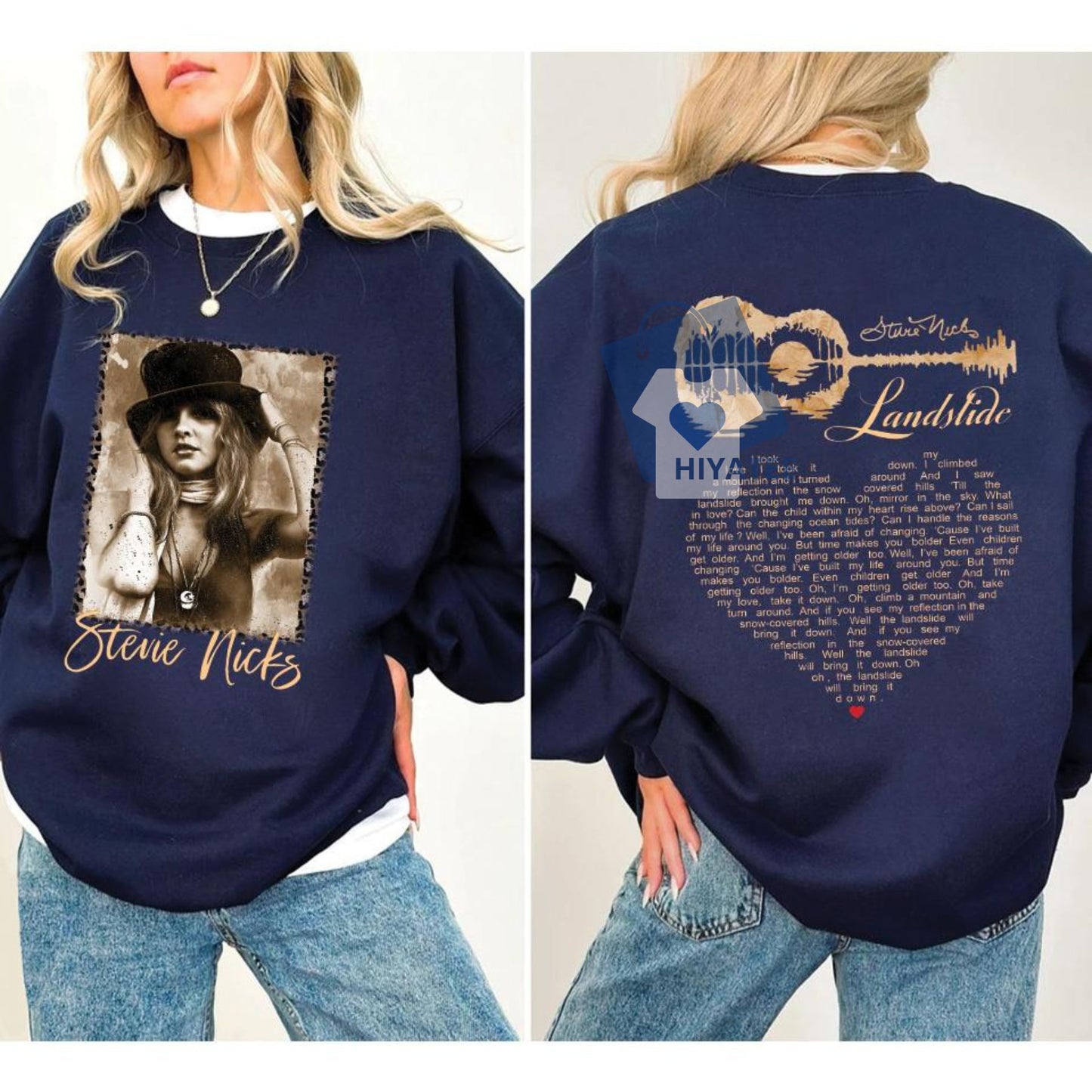 Stevie Nicks Landslide Sweatshirt – Vintage Fleetwood Mac Inspired Classic Rock Pullover