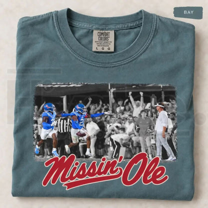 Comfort Colors Mississippi Iconic Moment Old Coach Game Day Tee