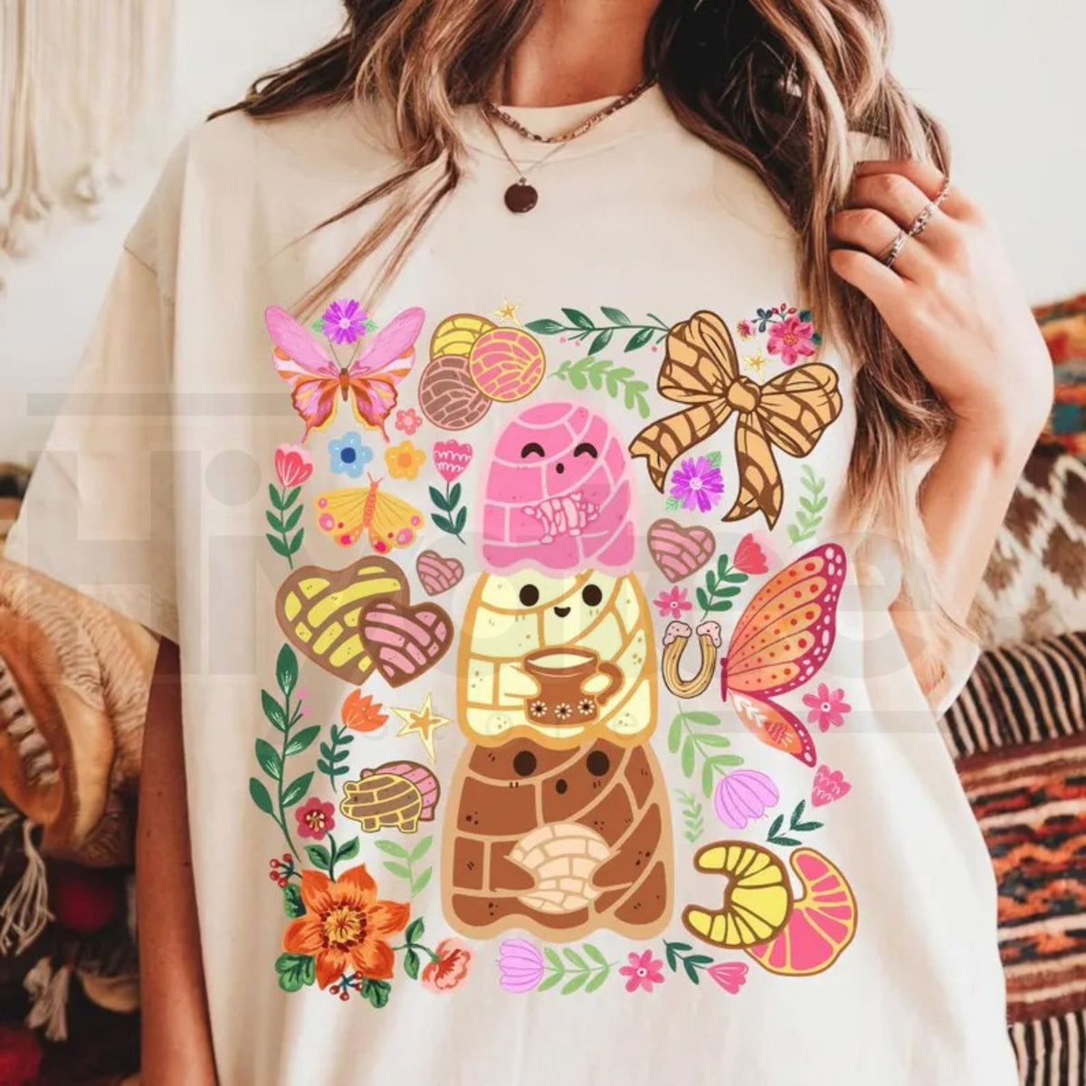 Comfort Colors Unisex Casual Pan-tasmas Ghost Print Tee