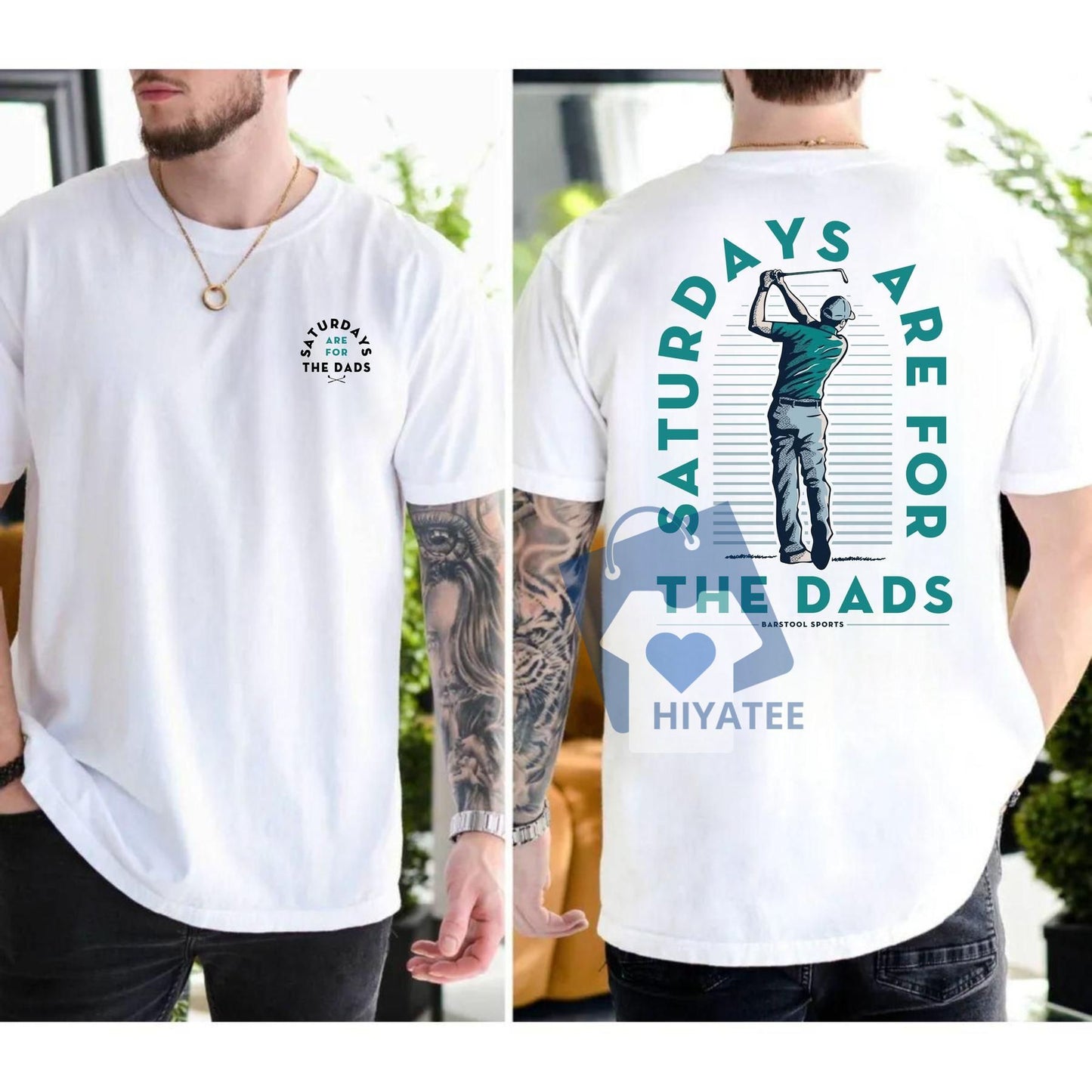 Saturdays Are For The Dads T-Shirt – Funny Father’s Day Gift Tee for Men & Women