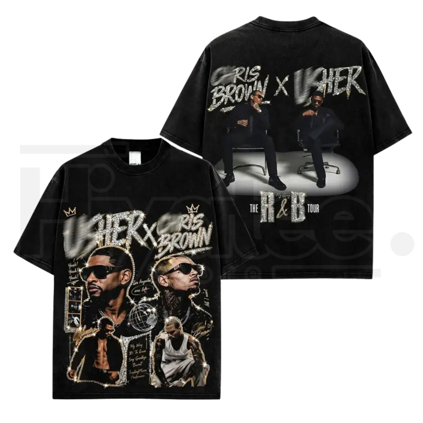 Raymond & Brown Premium T-Shirt – Retro R&B Tour Graphic Shirt, Vintage Rap Style Hip Hop Streetwear