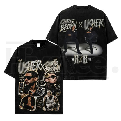 Raymond & Brown Premium T-Shirt – Retro R&B Tour Graphic Shirt, Vintage Rap Style Hip Hop Streetwear