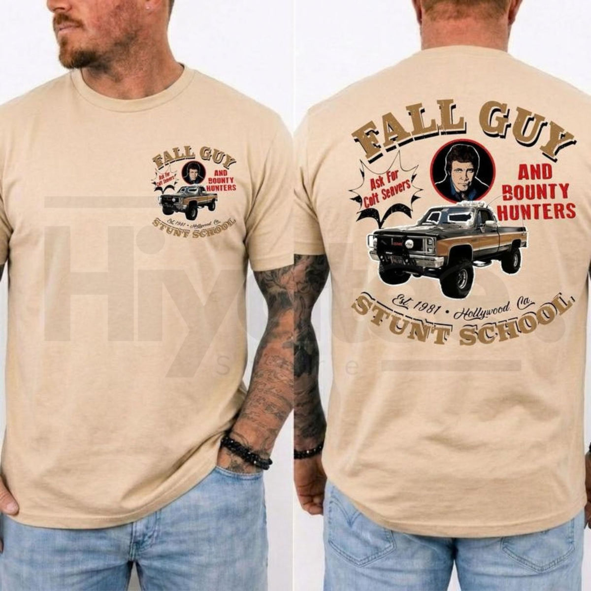 The Fall Guy Vintage T-Shirt – Retro 80s Action Movie Stuntman Graphic Tee