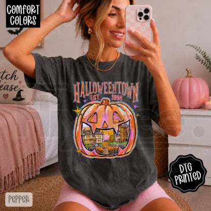 Halloweentown Comfort Colors Shirt Trendy Womens Fall Tshirt Gift for Her