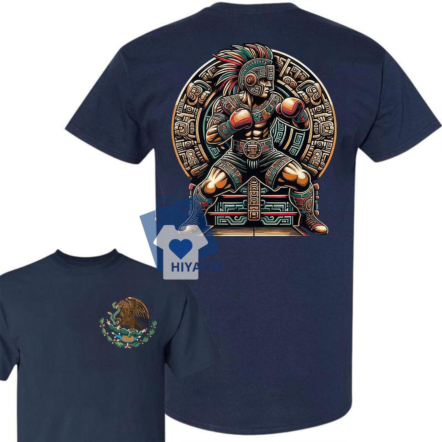 Boxing Mexico 2-Sided Shirt - Full Color Comfort Cotton Top for Men and Women