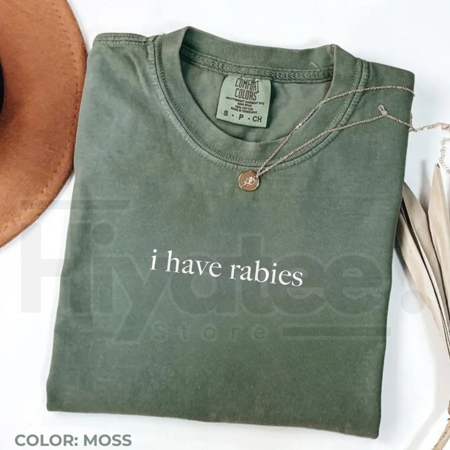Comfort Colors I Have Rabies Graphic Tee – Aesthetic Unhinged Sarcasm Shirt