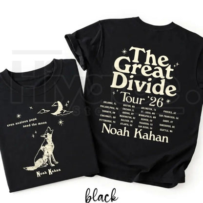 Orbiter Lyric T-Shirt Even Anxious Pups Need the Moon – Retro NK Graphic Tee, The Great Divide Tour Shirt