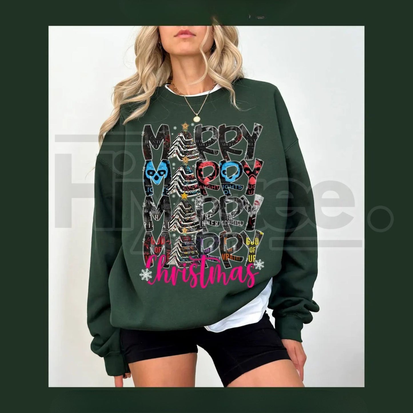 Haunting Adeline Morally Grey Christmas Sweatshirt