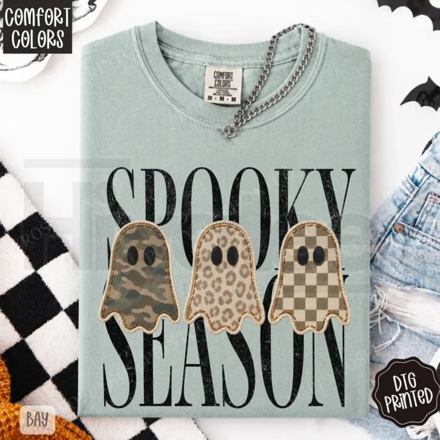 Spooky Season Shirt Comfort Colors Trendy Halloween Women's Tee