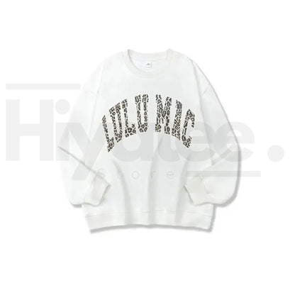 LULUMAC Women's Letter Print Crew Neck Sweatshirt – Casual Cozy Long Sleeve Pullover