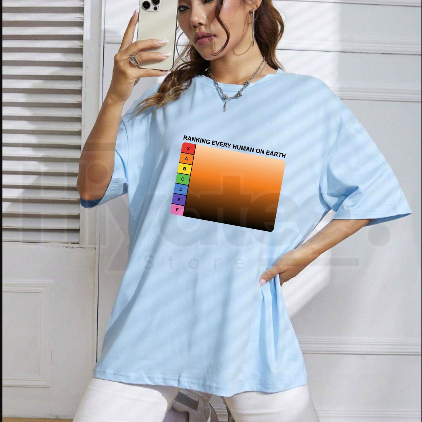 Ranking Every Human On Earth Tier List T-Shirt – Funny Internet Meme Tee