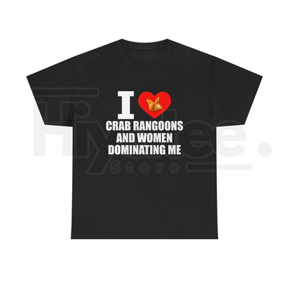 "I Heart Crab Rangoons" – Funny Ironic Meme Streetwear Graphic Top