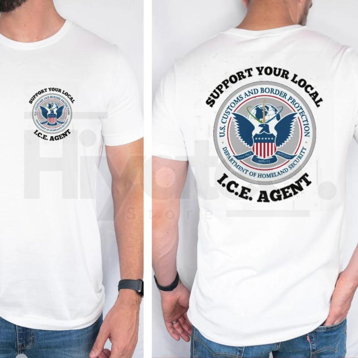 Support Your Local ICE Agent T-Shirt – Patriotic Graphic Tee for Men & Women