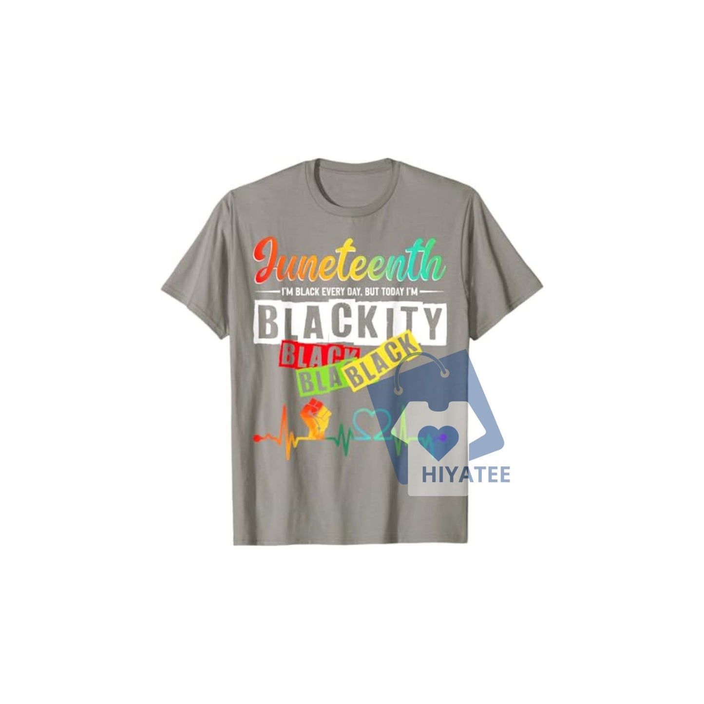 Men’s Juneteenth “Blackity Heartbeat” T-Shirt – Black History Hip-Hop Cotton Tee