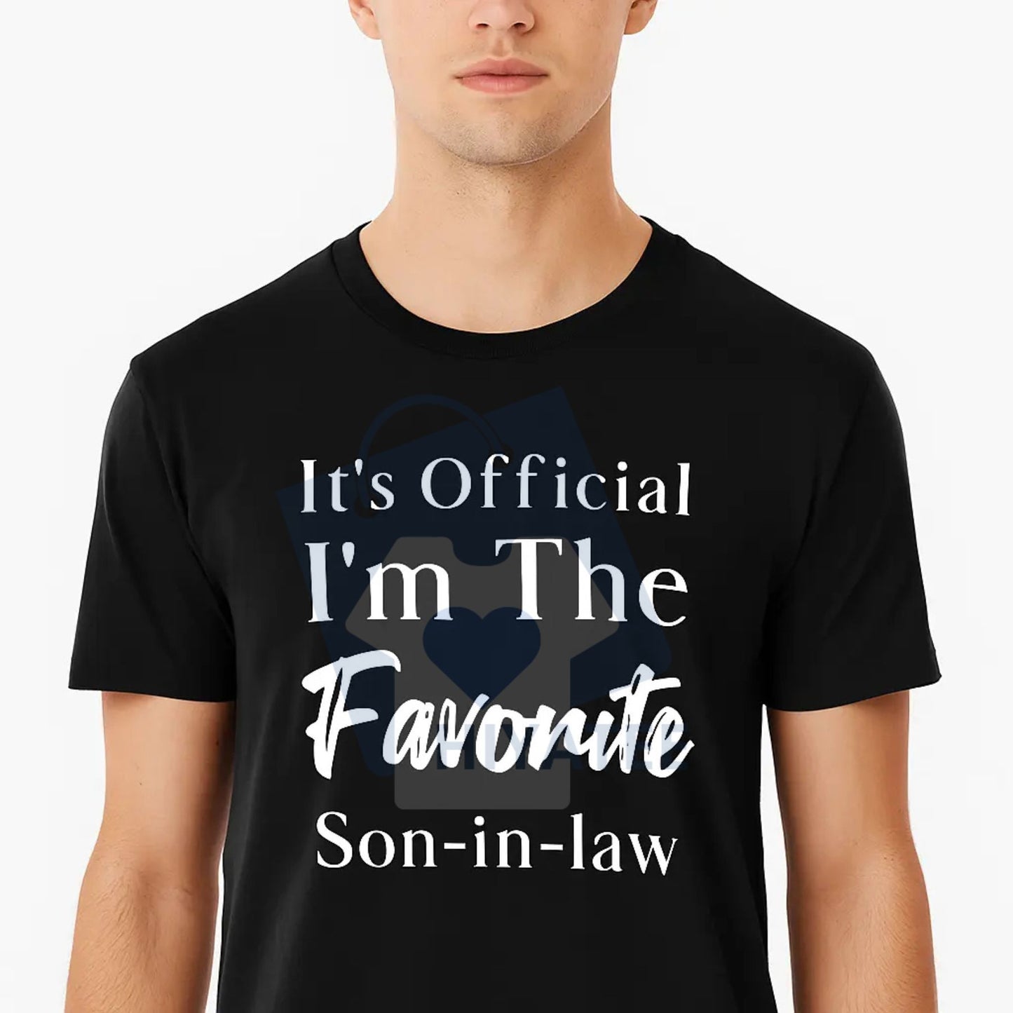 Men's "Favorite Son-in-Law" T-Shirt – Classic 100% Cotton Dark Blue Breathable Top