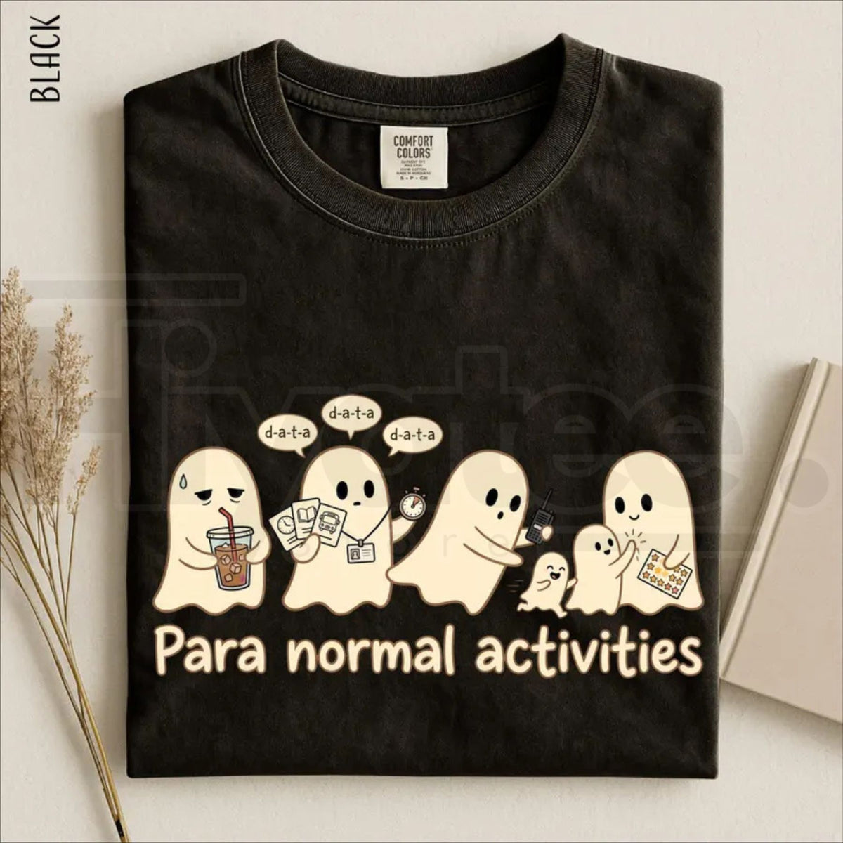 Para Normal Activities Shirt Funny Ghost Paraprofessional Teacher Halloween Tee
