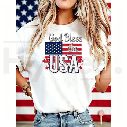 "God Bless America" – USA 250th Anniversary Vintage Patriotic Top