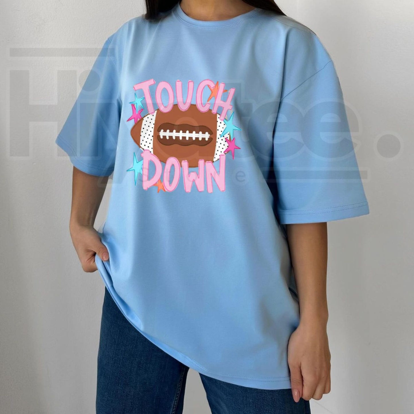 Touch Down Mossy Oak T-Shirt – Cute Camo Football Game Day Graphic Tee