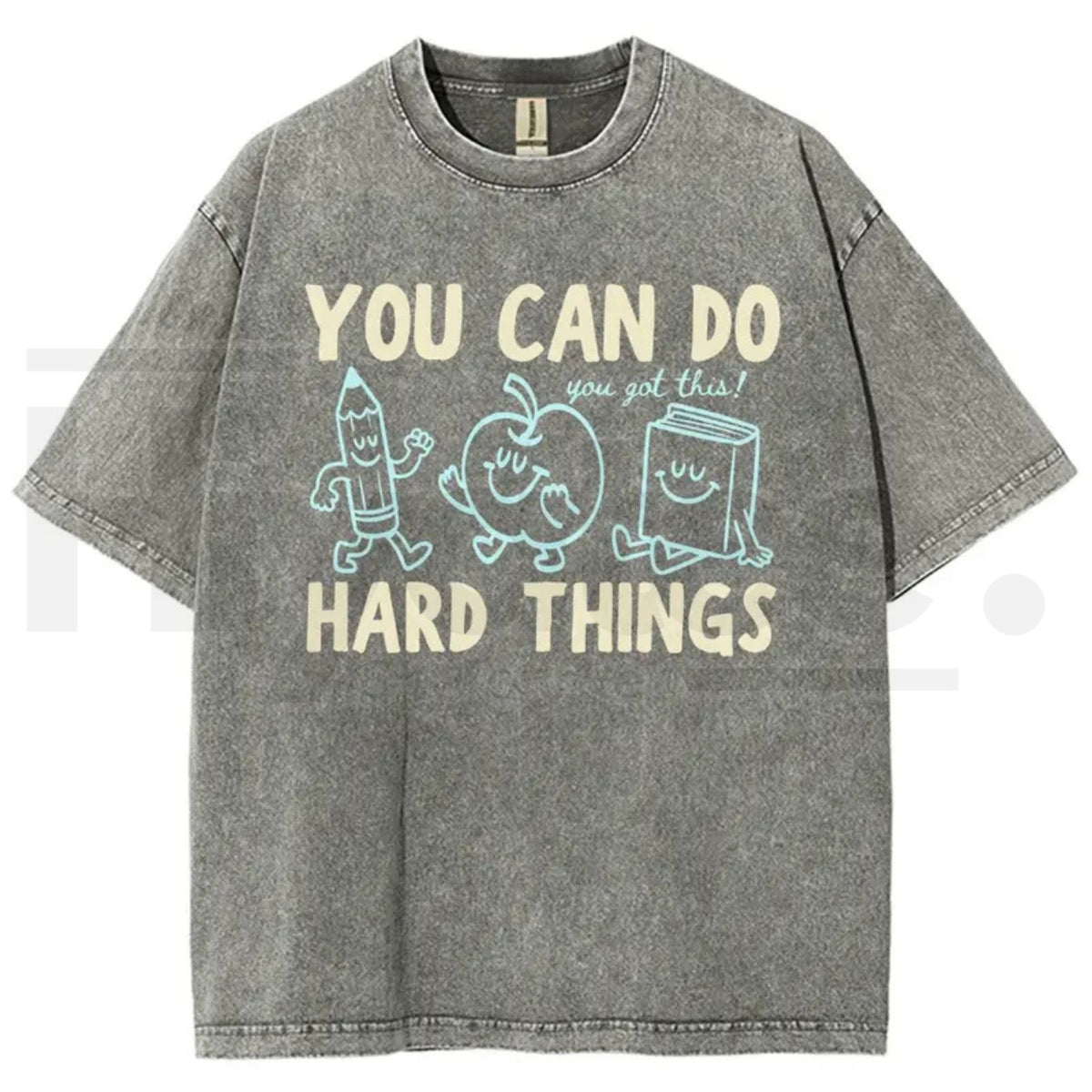 'You Can Do Hard Things' Cute Retro Doodles Motivational Teacher Tee – Uplifting Back To School Cotton Shirt