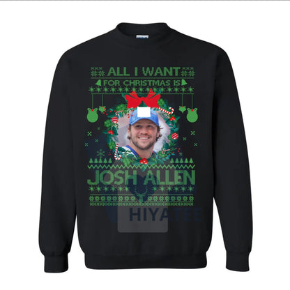 Josh Allen Shirt #17: Buffalo City Football Vintage Sweatshirt, Game Day Pullover, Gift Idea for Football Lovers