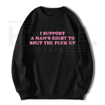 "Support A Man's Right" – Humorous Sarcastic Unisex Cotton Top