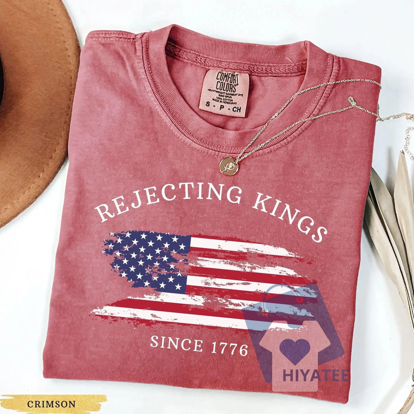 Rejecting Kings Since 1776 Comfort Colors Shirt – Pro-Democracy Protest Tee