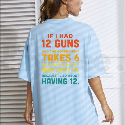 Funny 2nd Amendment Math Joke T-Shirt – Patriotic Gun Humor Graphic Tee