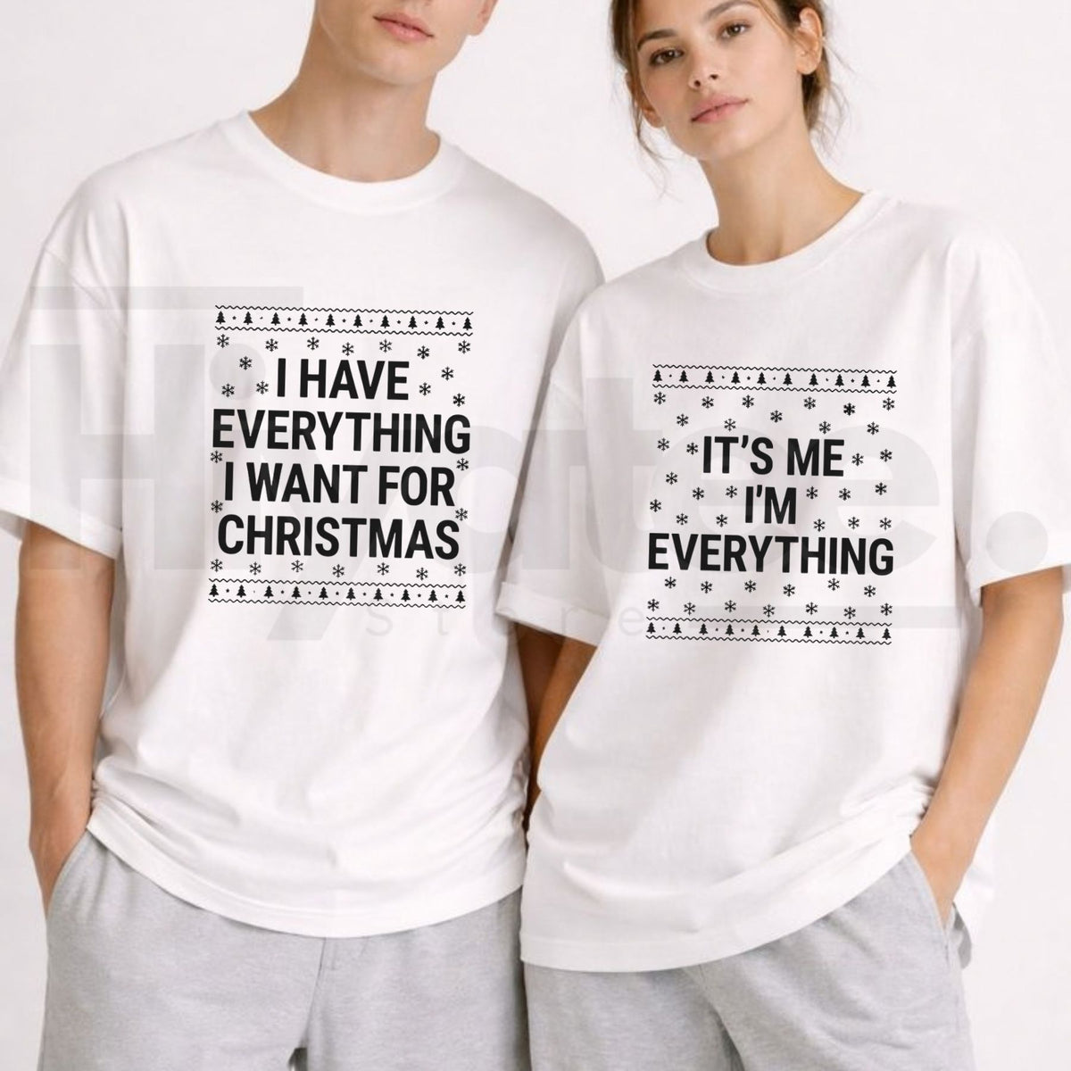 I’m Everything Christmas T-Shirt – Funny Holiday Couple Tee
