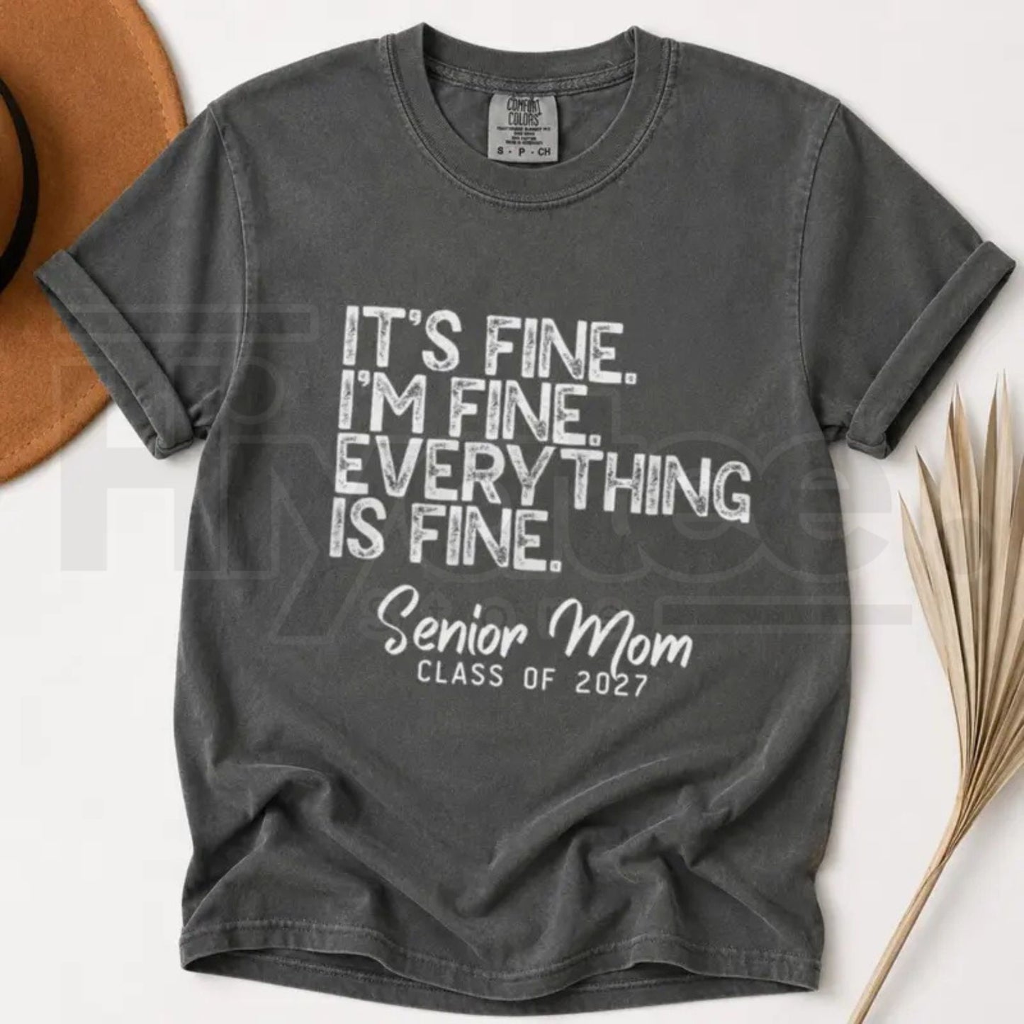 Comfort Colors Class of 2027 Senior Mom Shirt