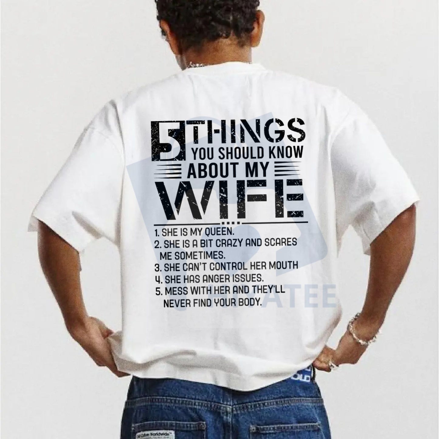 5 Things You Should Know About My Wife T-Shirt – Funny Husband Graphic Tee & Gift