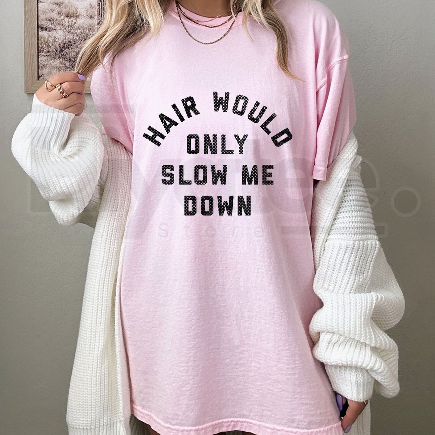 Hair Would Only Slow Me Down T-Shirt – Funny Sarcastic Bald Graphic Tee, Men's Aerodynamic Humor Shirt