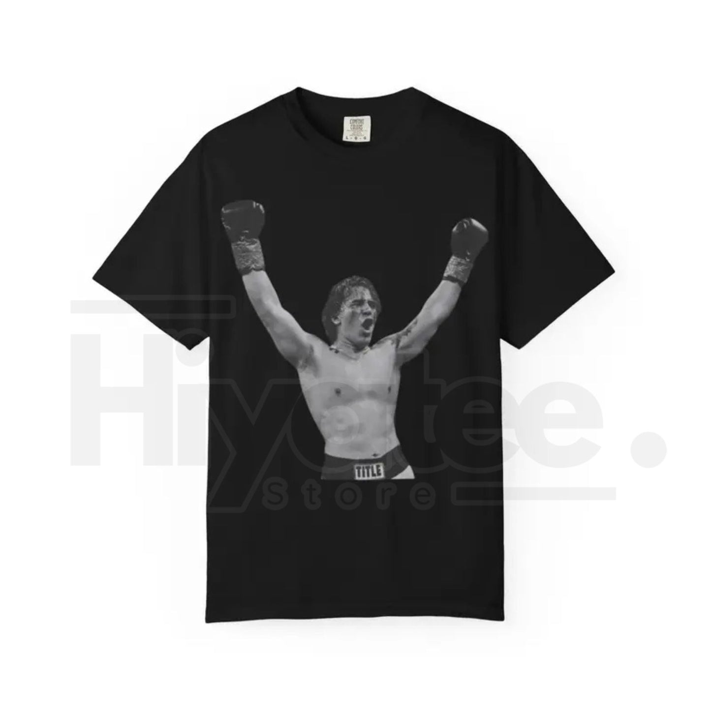 "The Victory Pose" – Retro Boxing Illustration Heavyweight Graphic