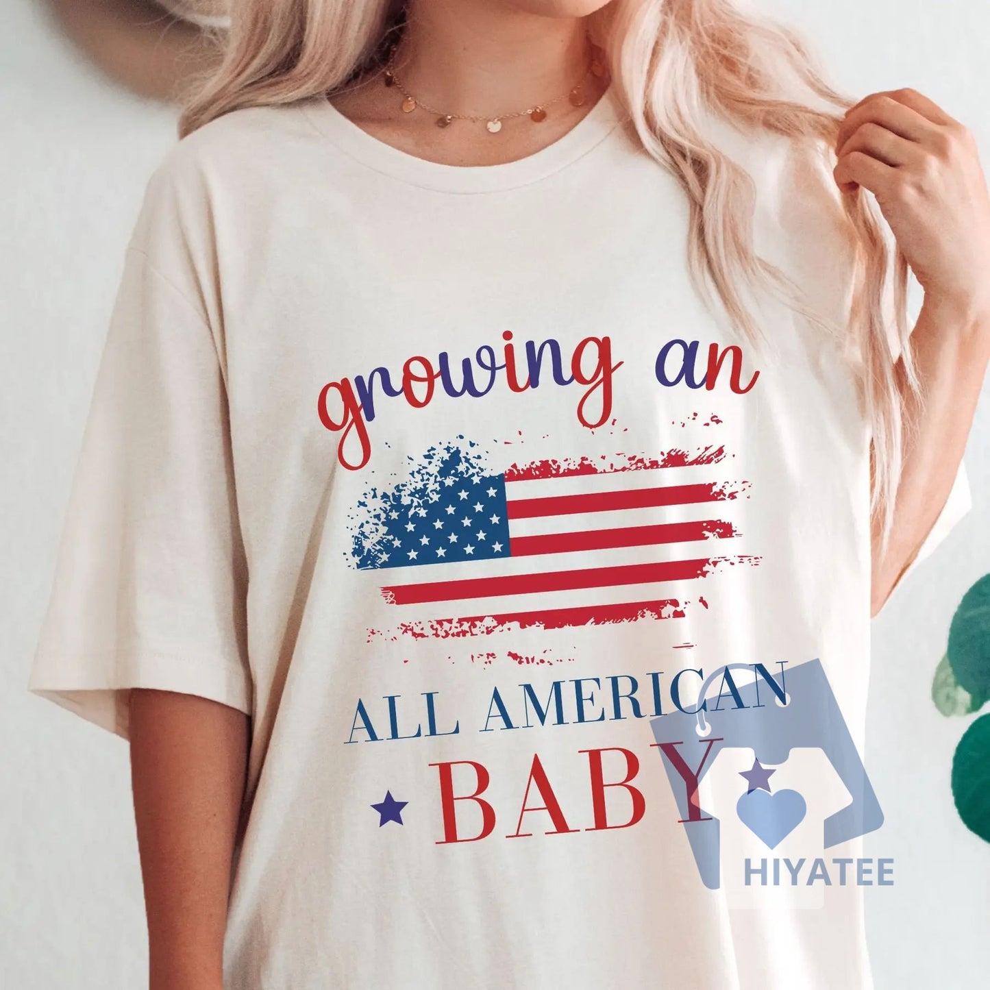 4th of July Pregnancy Announcement Shirt – Future Mom Tee, Patriotic Baby Reveal Top
