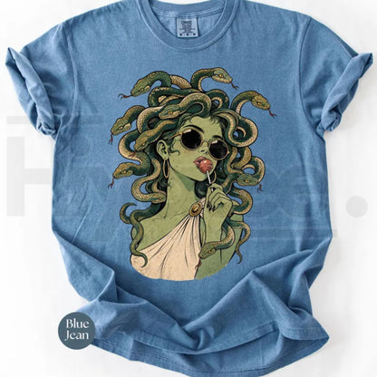 Comfort Colors Medusa Lollipop Retro Halloween Tee