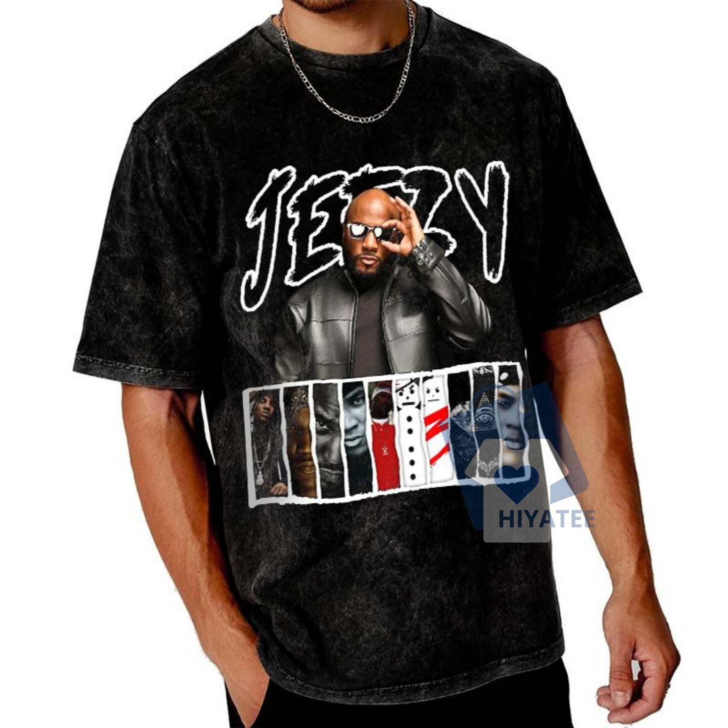 Vintage Music Wash T-Shirt – Retro Hip Hop Graphic Tee, Unisex Cotton Shirt for Music Lovers & Gift Fans