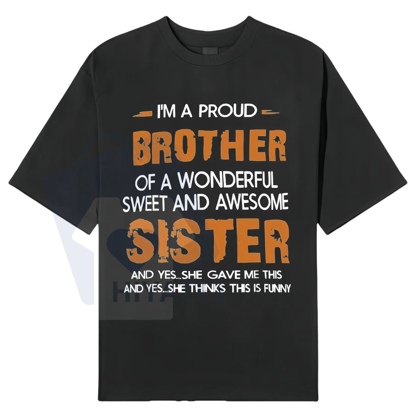 Men's "Brother and Sister" T-Shirt – Crew Neck Casual Wear Spring Summer Tee