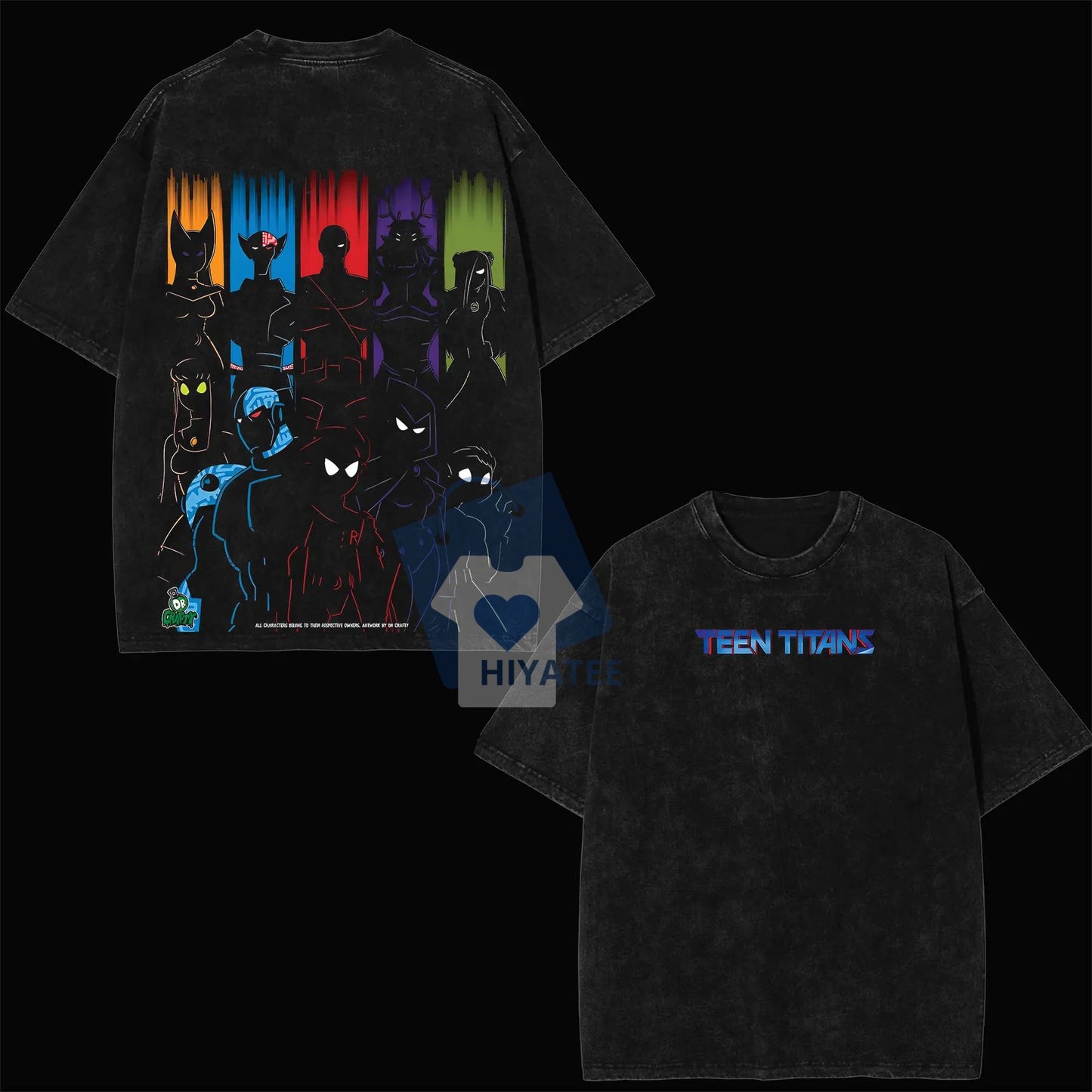 Teen Titans – Dark Mode Shadow Edition Oversized Tee