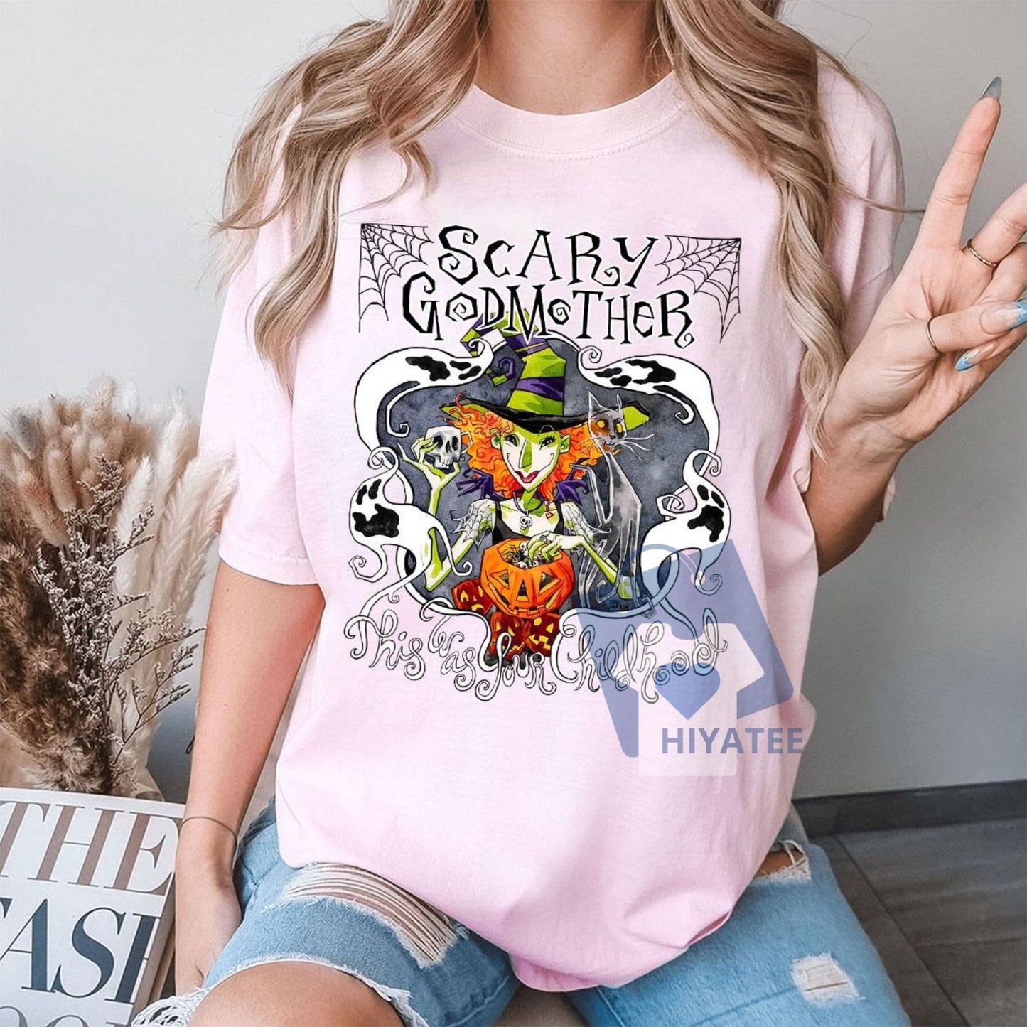 Scary Godmother Halloween Shirt – Vintage Movie-Inspired Horror Tee, Unisex Spooky Season Graphic T-Shirt