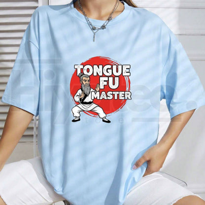 "Tongue Fu Master" – Premium Witty Graphic Streetwear Top