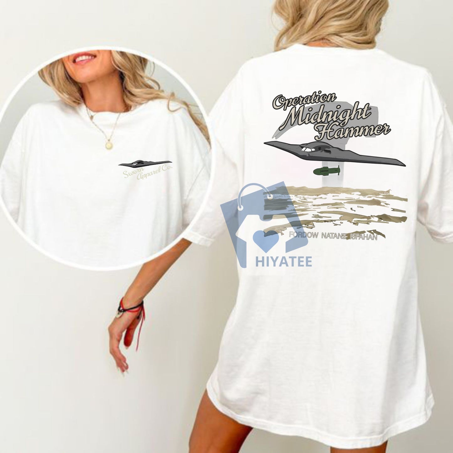 Operation Midnight Hammer T-Shirt – Patriotic Military-Inspired Tee, Bold USA Graphic Shirt for Men & Women