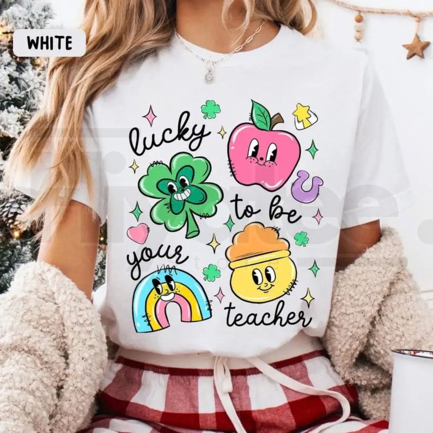 Comfort Colors® St. Patrick’s Day Teacher Shirt – Lucky to Be Your Teacher Tee, Cute Irish Shamrock Educator Gift