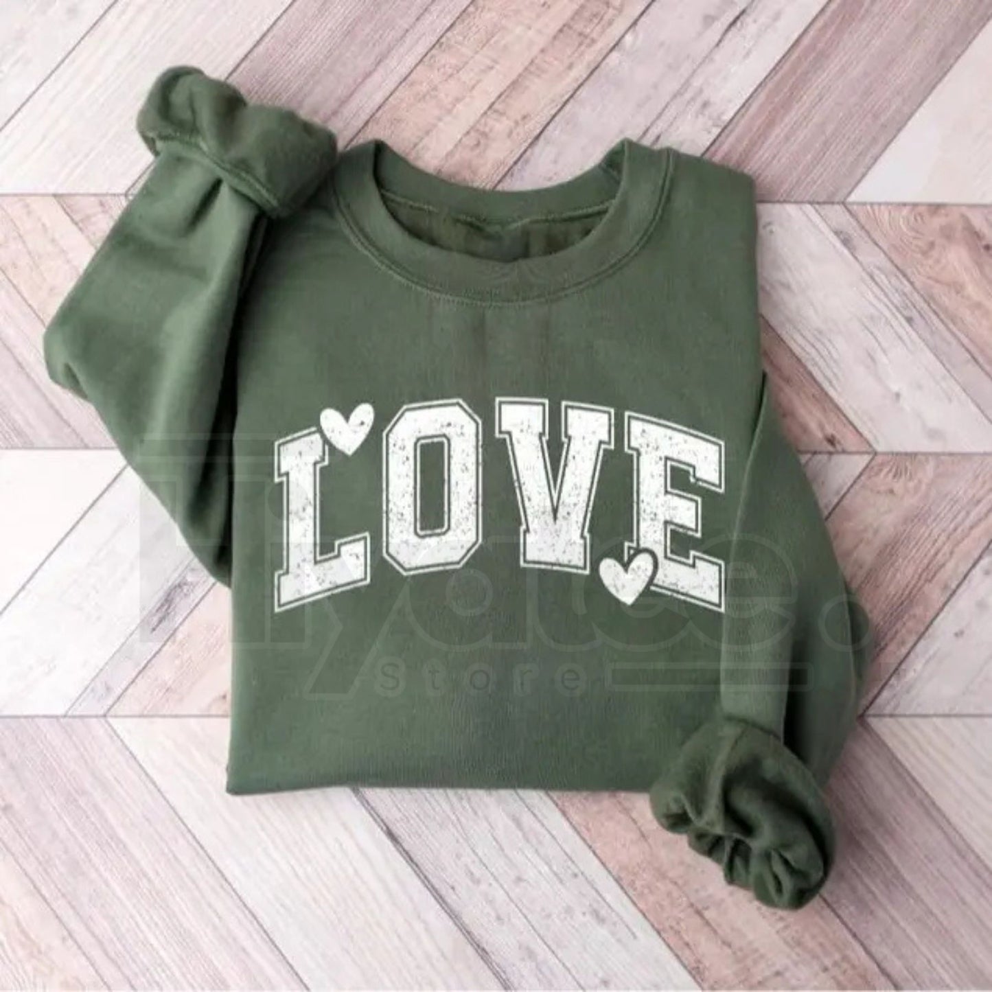 Retro Love Valentines Heart Sweatshirt: Cute Vintage Teacher Valentine Crewneck