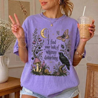 Comfort Colors Lack of Whimsy Crow Witchy Autumn Tee
