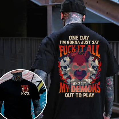Generation X "F.I.A" & FAFO T-Shirt – Badass Gen X Custom Year Comfort Tee