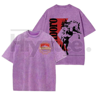 Marlboro Vintage Washed Denim T-Shirt – Bohemian Western Style Unisex Graphic Tee
